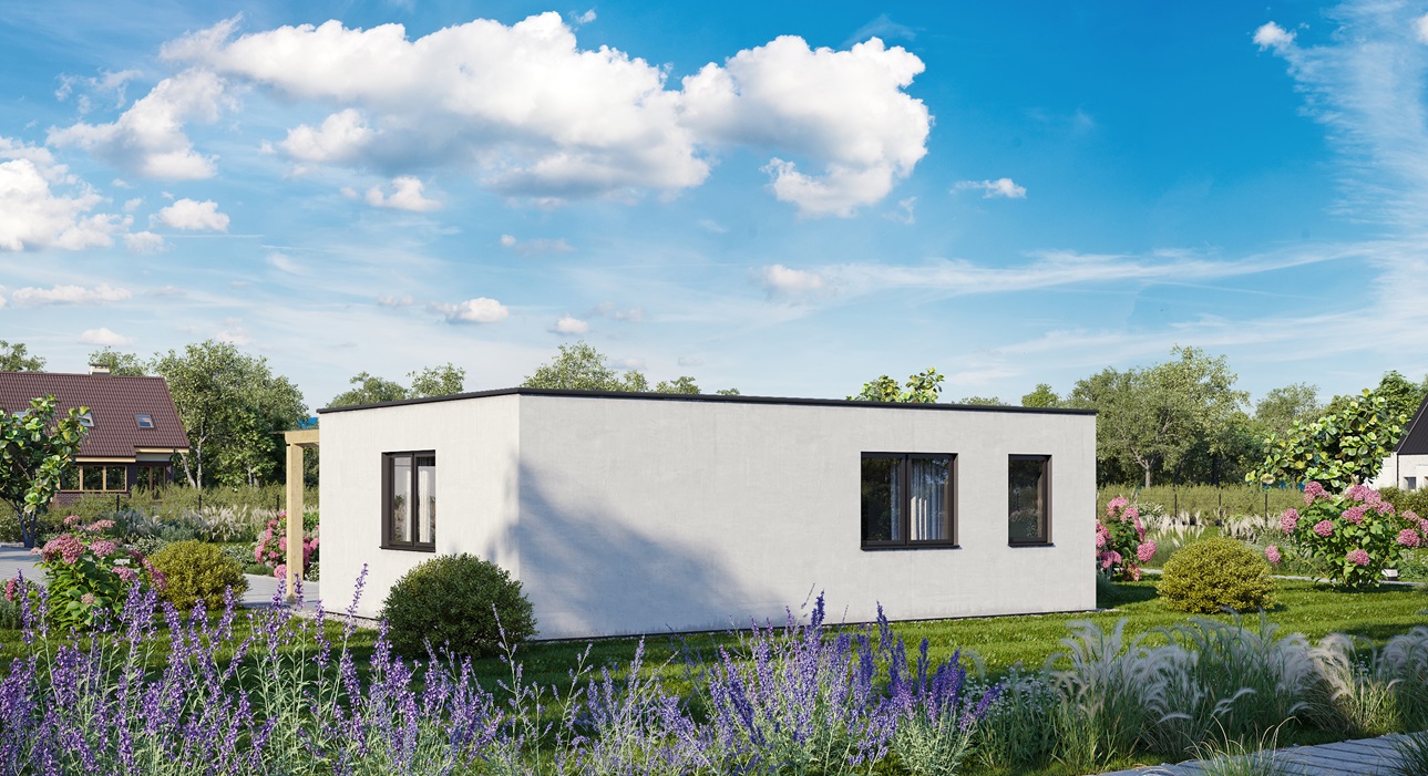 Casas modulares ecológicas que utilizan materiales reciclables y eficientes.